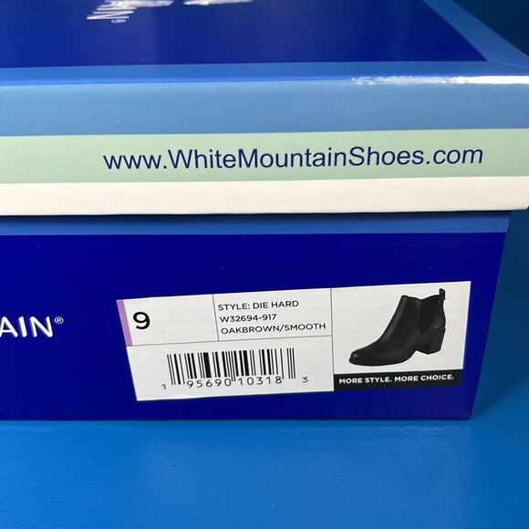 White Mountain Die Hard Ankle Bootie - Smooth Oak Brown - 9 - New in box - Picture 8 of 8